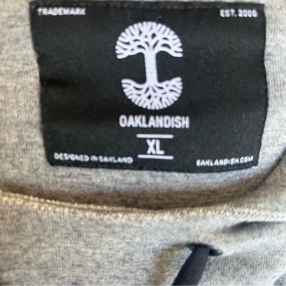 Oaklandish Gray Heather Hoodie Size XL - Picture 4 of 4